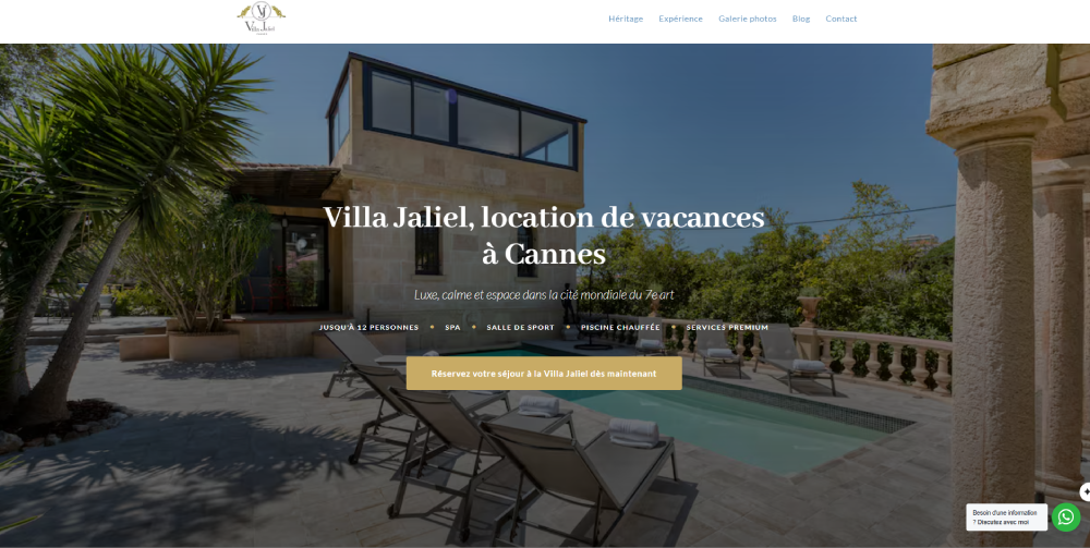 Nouveau site Villa Jaliel